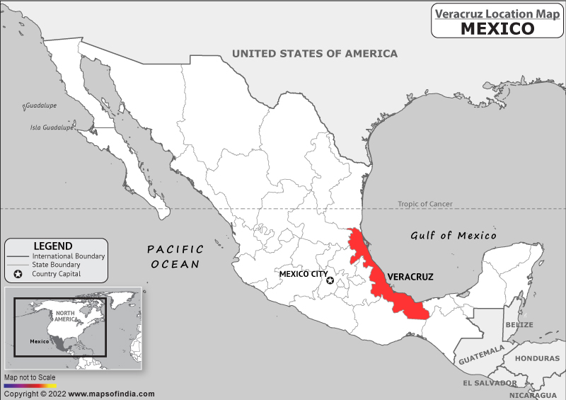 veracruz Location Map
