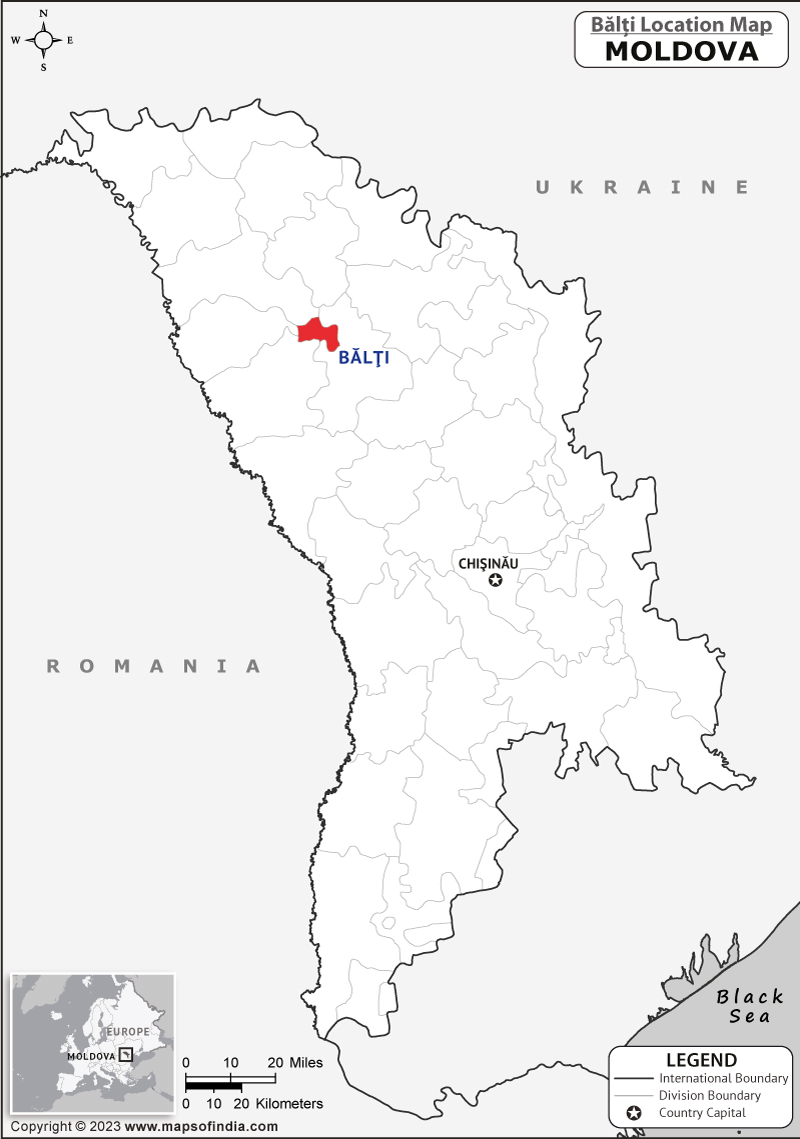 Map of Balti Location Balti Location Map