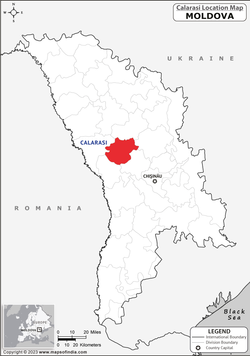 Map of Calarasi Location Calarasi Location Map