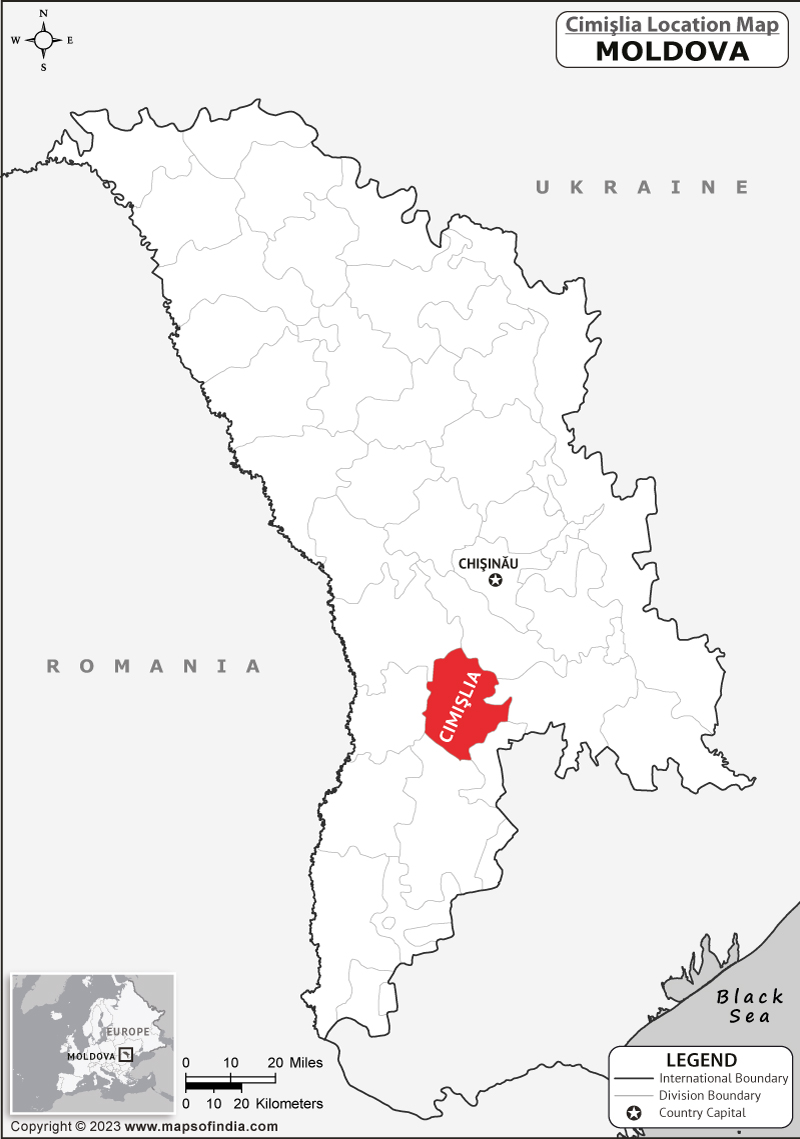 Cimislia Location Map