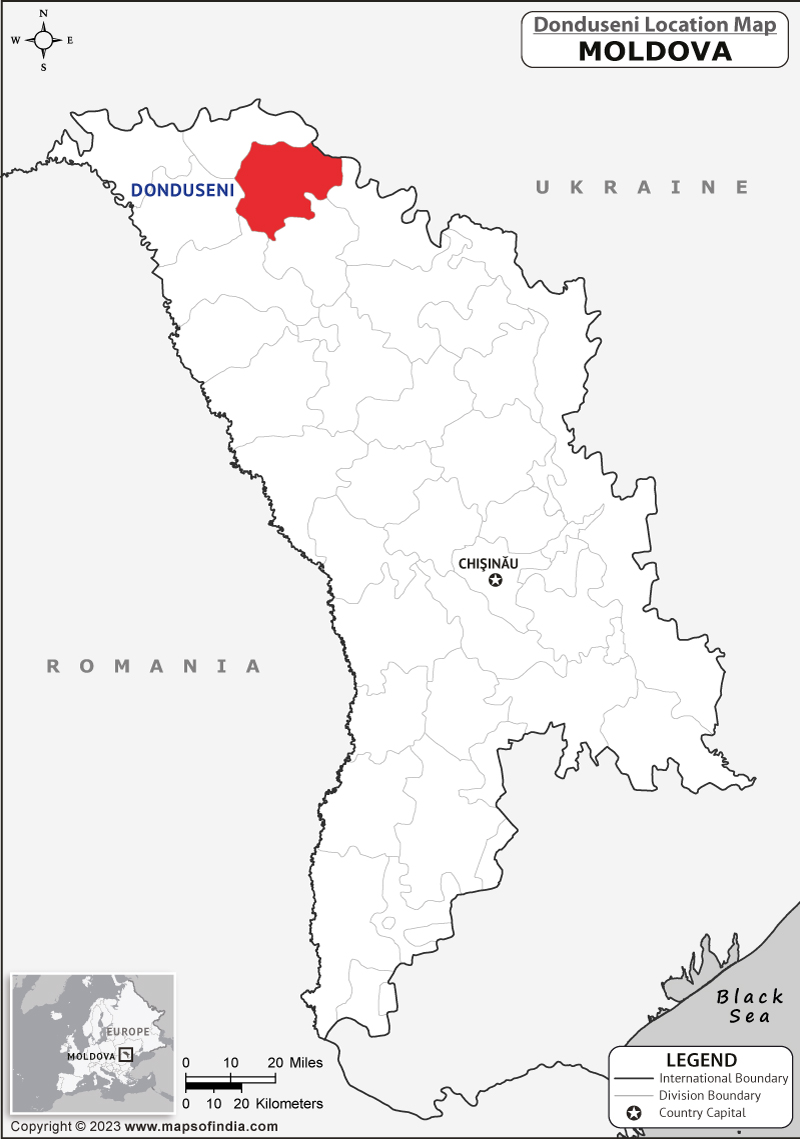 Donduseni Location Map