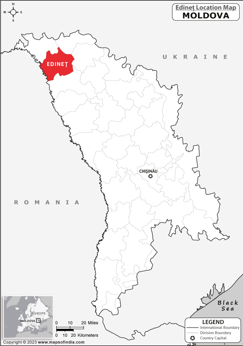 Edinet Location Map