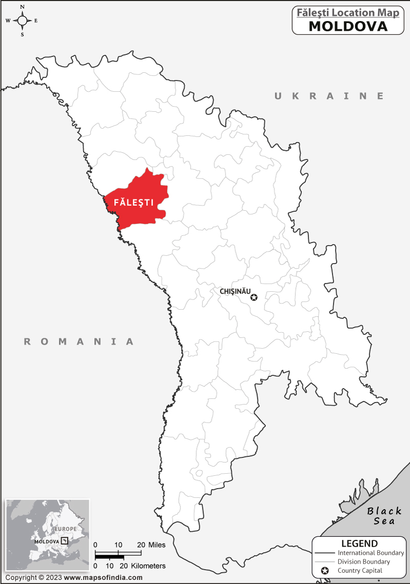 Falesti Location Map
