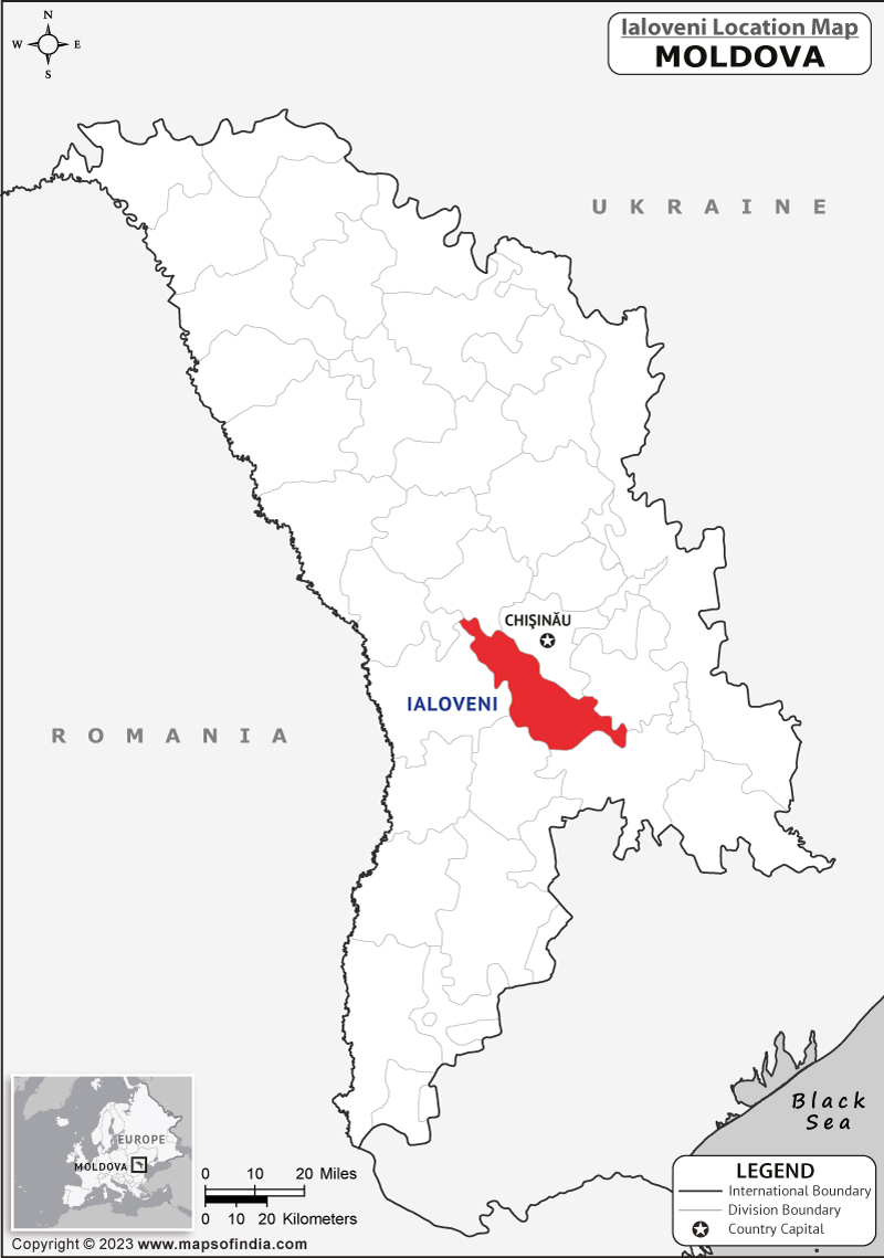 Where is Ialoveni Located in Moldovo? Ialoveni Location Map in the