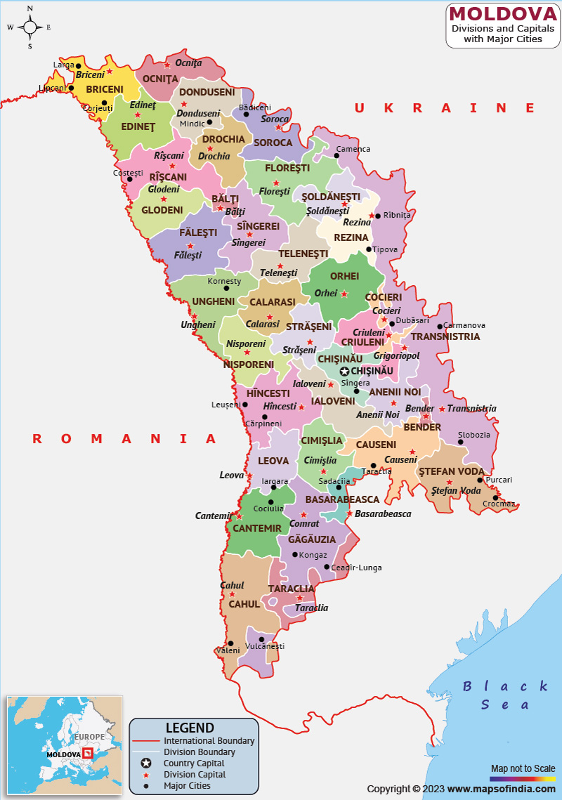 Moldova Map With Surrounding Countries Moldova Map With Surrounding Countries