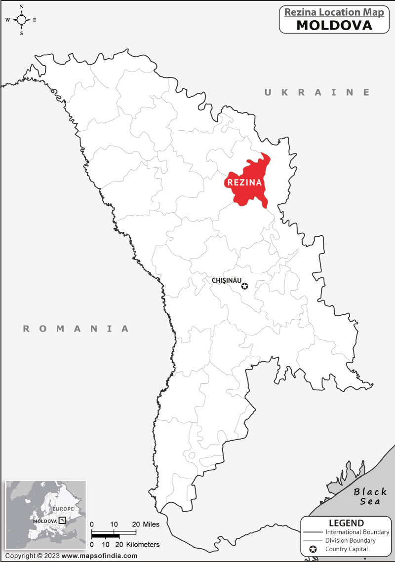 Rezina Location Map