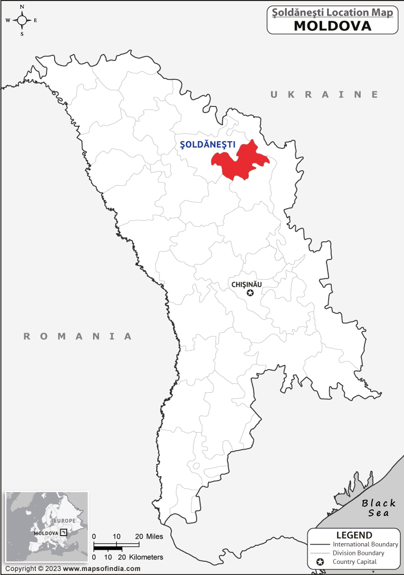 Soldanesti Location Map