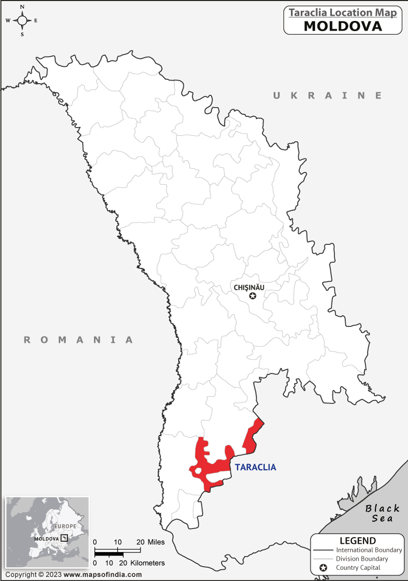 Taraclia Location Map