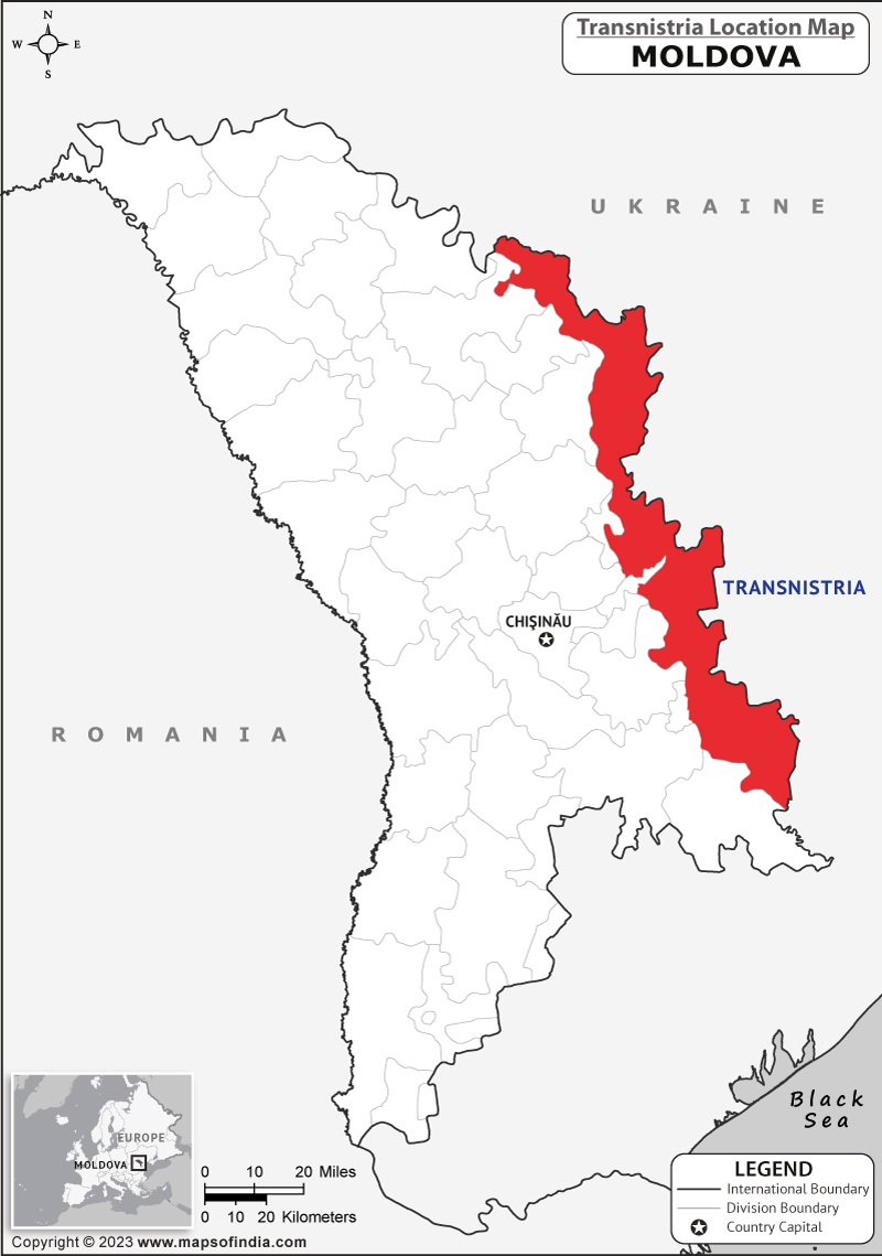 Transnistria Location Map