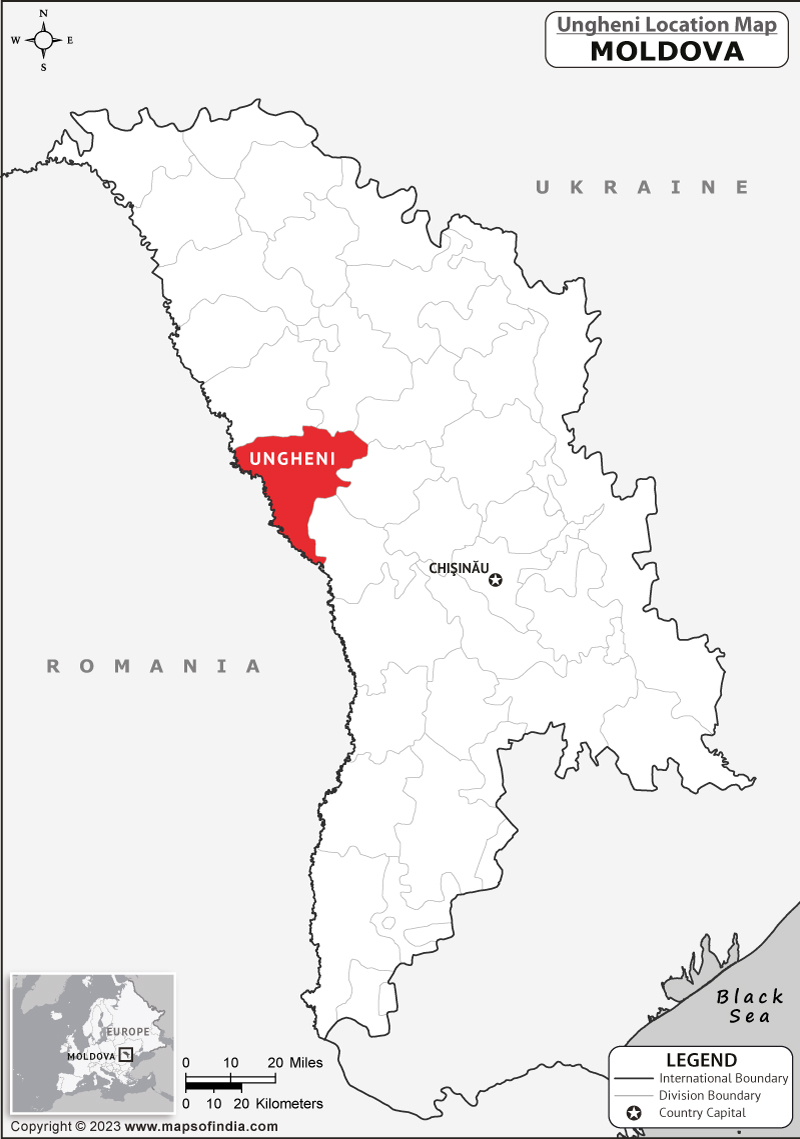 Ungheni Location Map