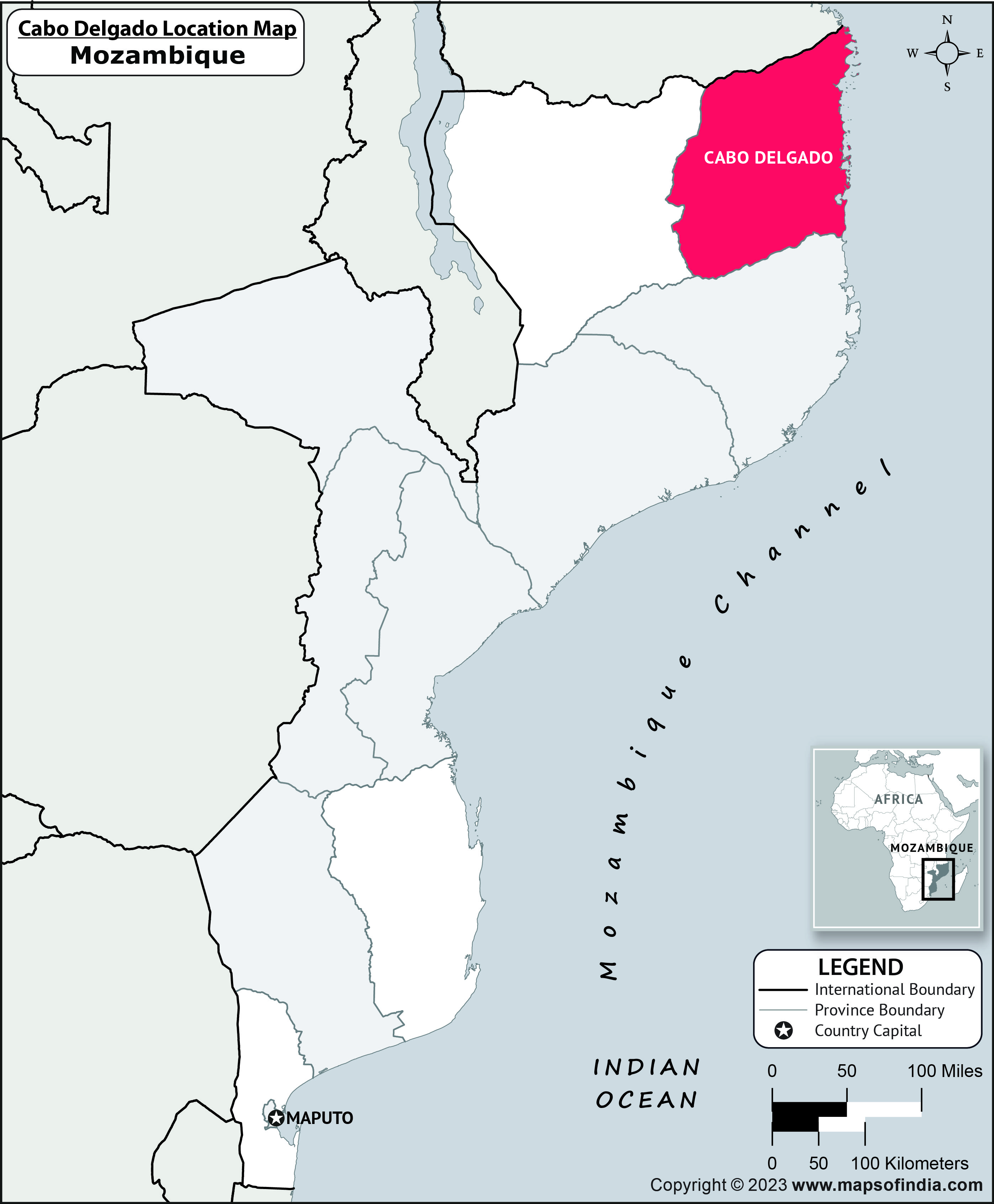 Cabo Delgado Location Map