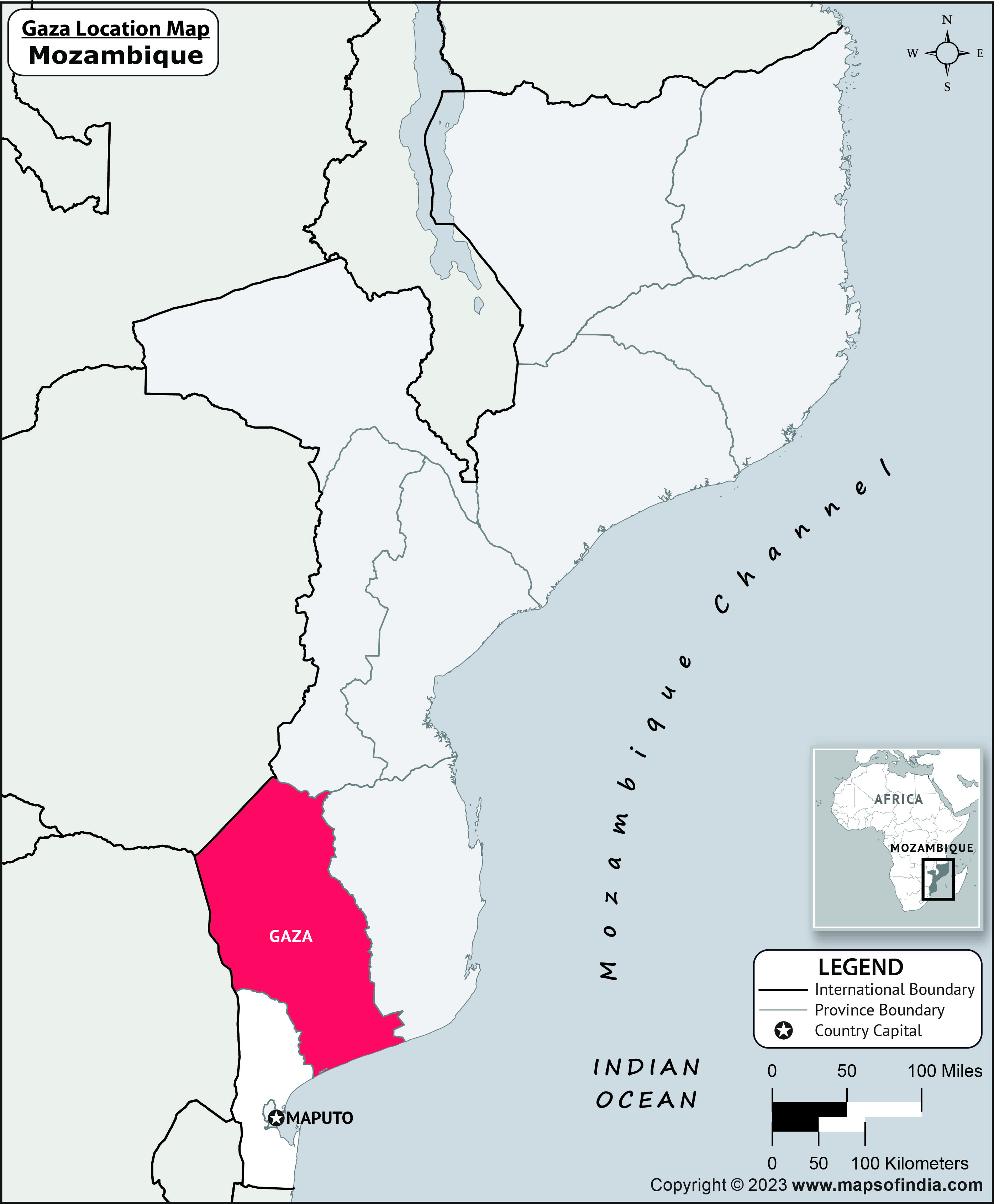 Gaza Location Map