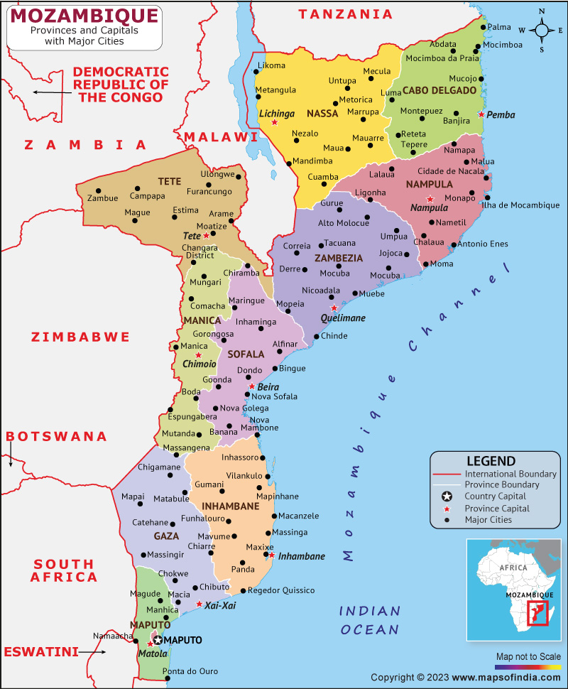 Mozambique Map HD Political Map Of Mozambique Mozambique Map HD Political Map Of Mozambique