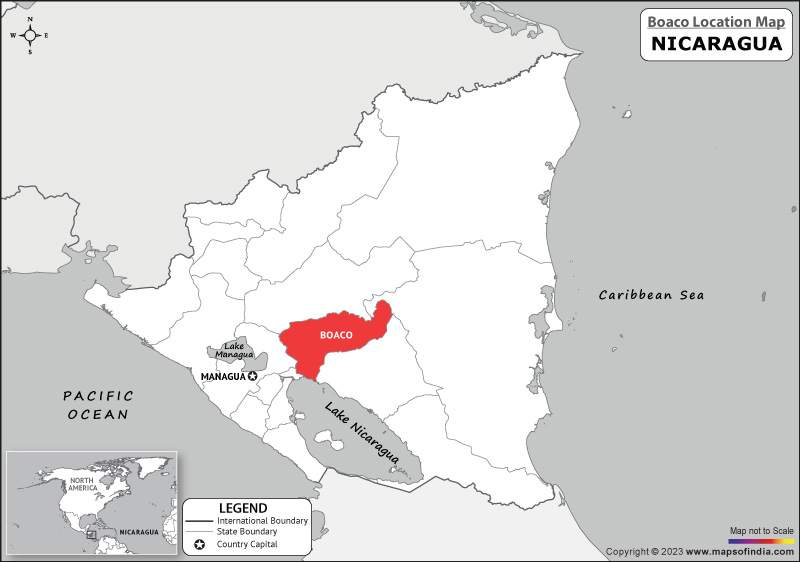Boaco Location Map