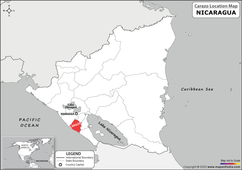 Carazo Location Map