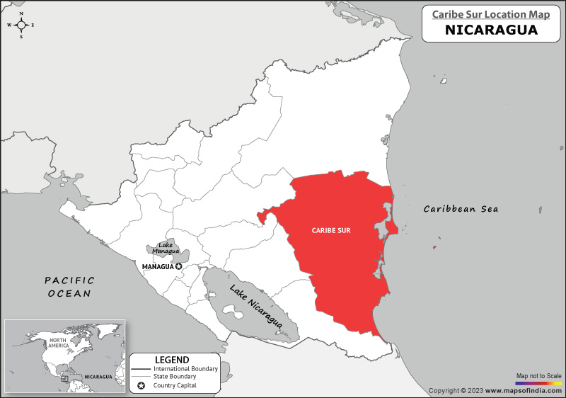 Caribe Sur Location Map