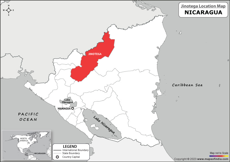 Jinotega Location Map