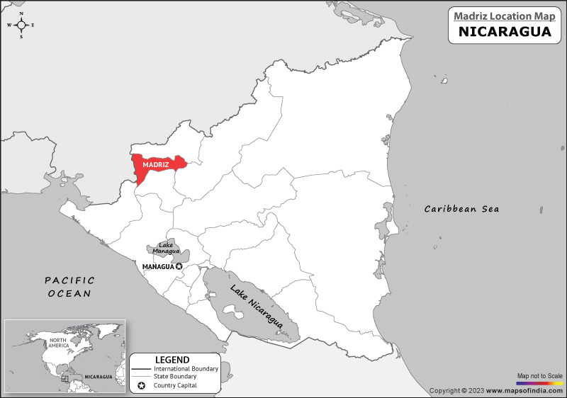 Madriz Location Map