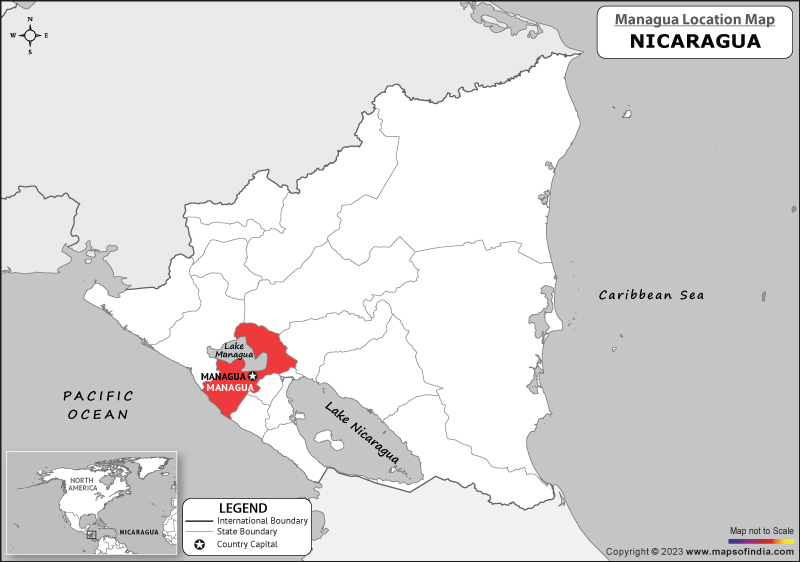 Managua Location Map