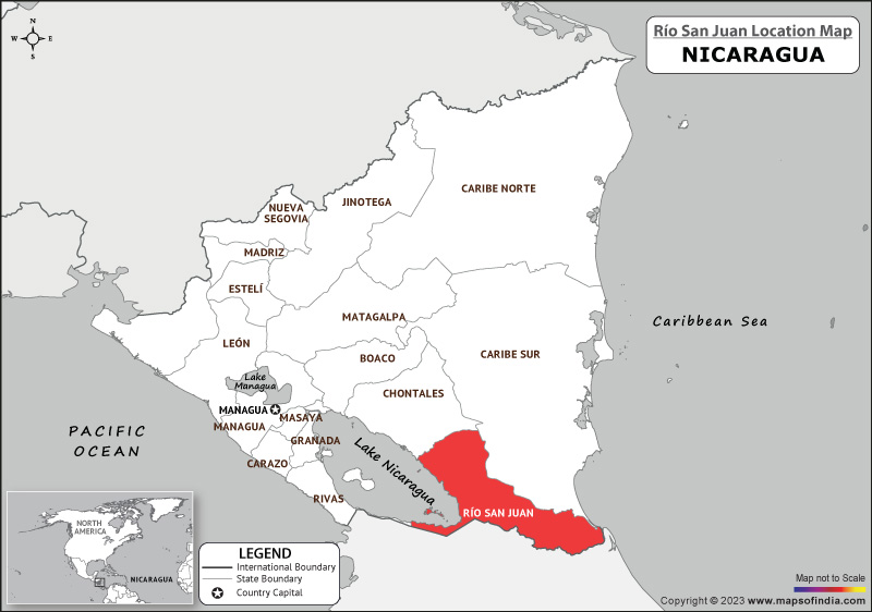 Rio San Juan Location Map