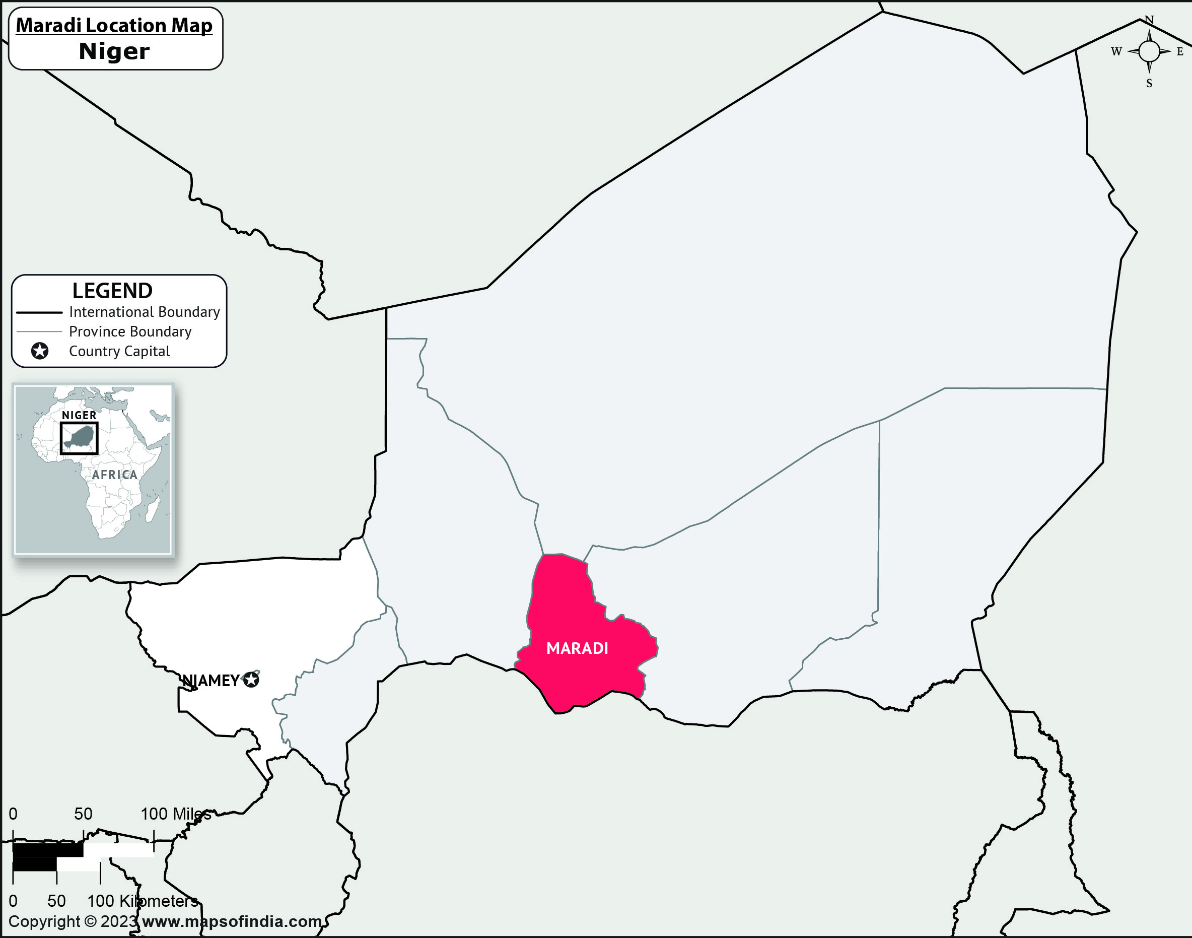 Map of Maradi Location Maradi Location Map