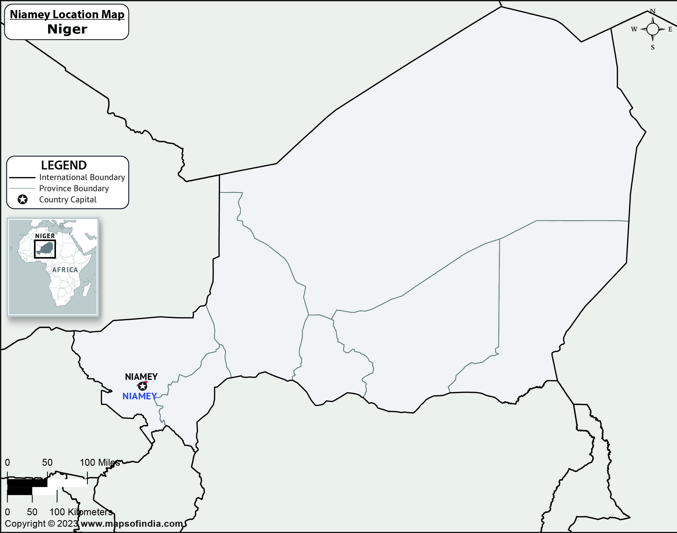 Map of Niamey Location Niamey Location Map