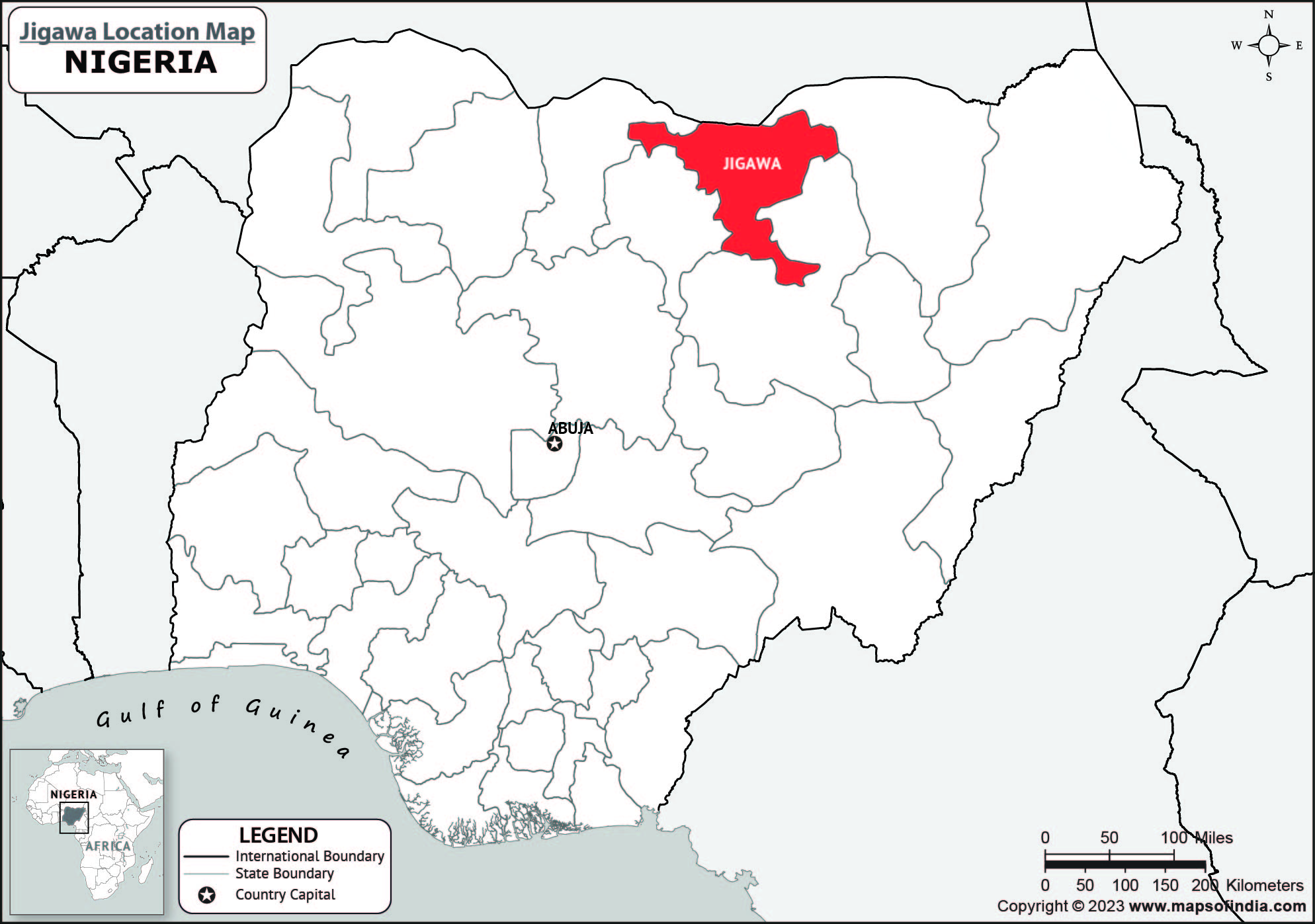 Jigawa Location Map