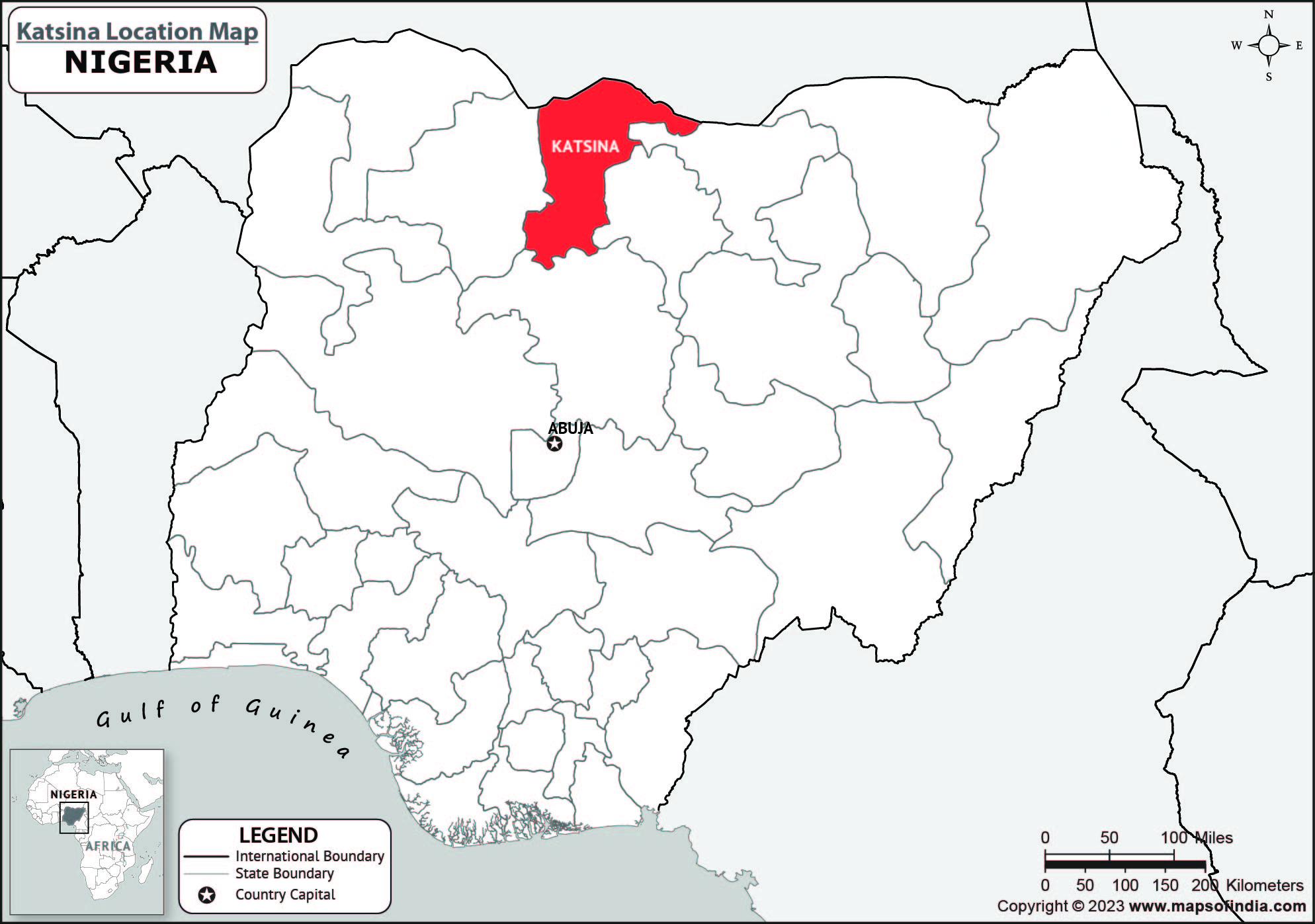 Katsina Location Map