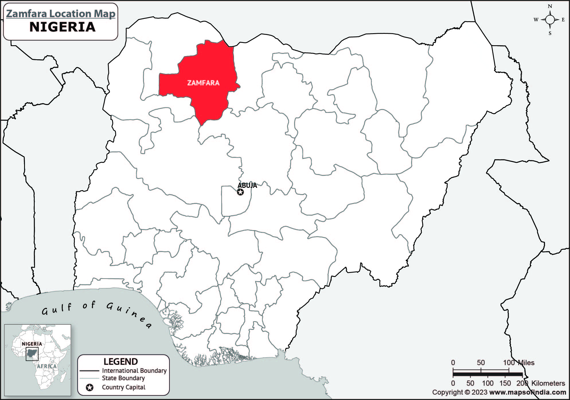 Map of Zamfara Location Zamfara Location Map