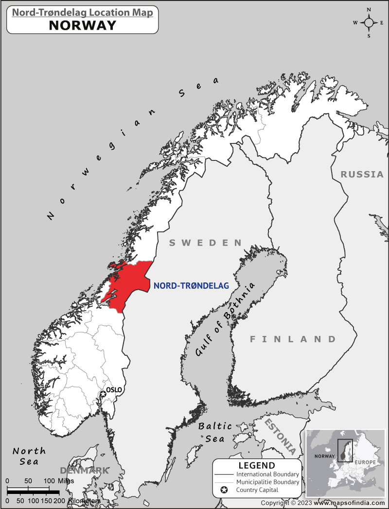 Where is Nord Trondelag Located in Norway? Nord Trondelag Location