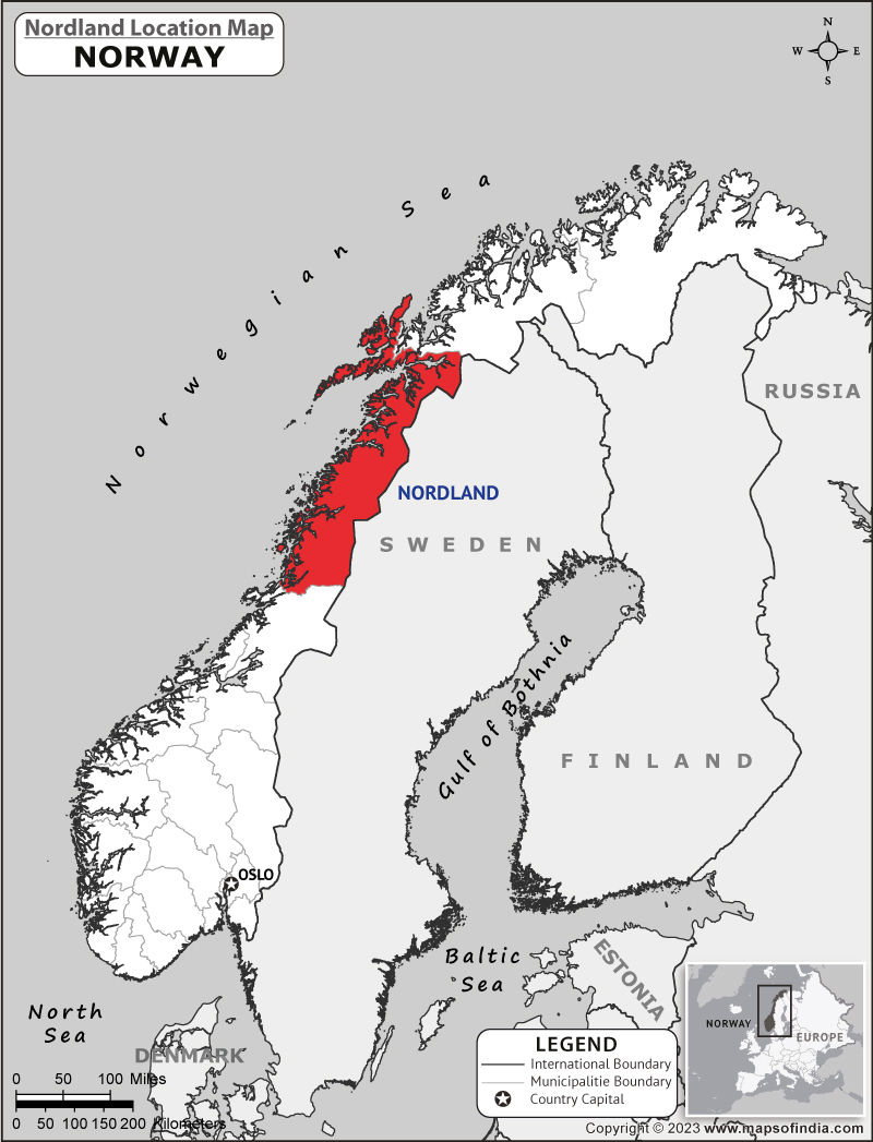 Nordland Location Map