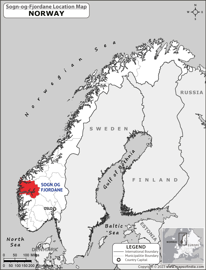 Map of Sogn Og Fjordane Location Sogn Og Fjordane Location Map