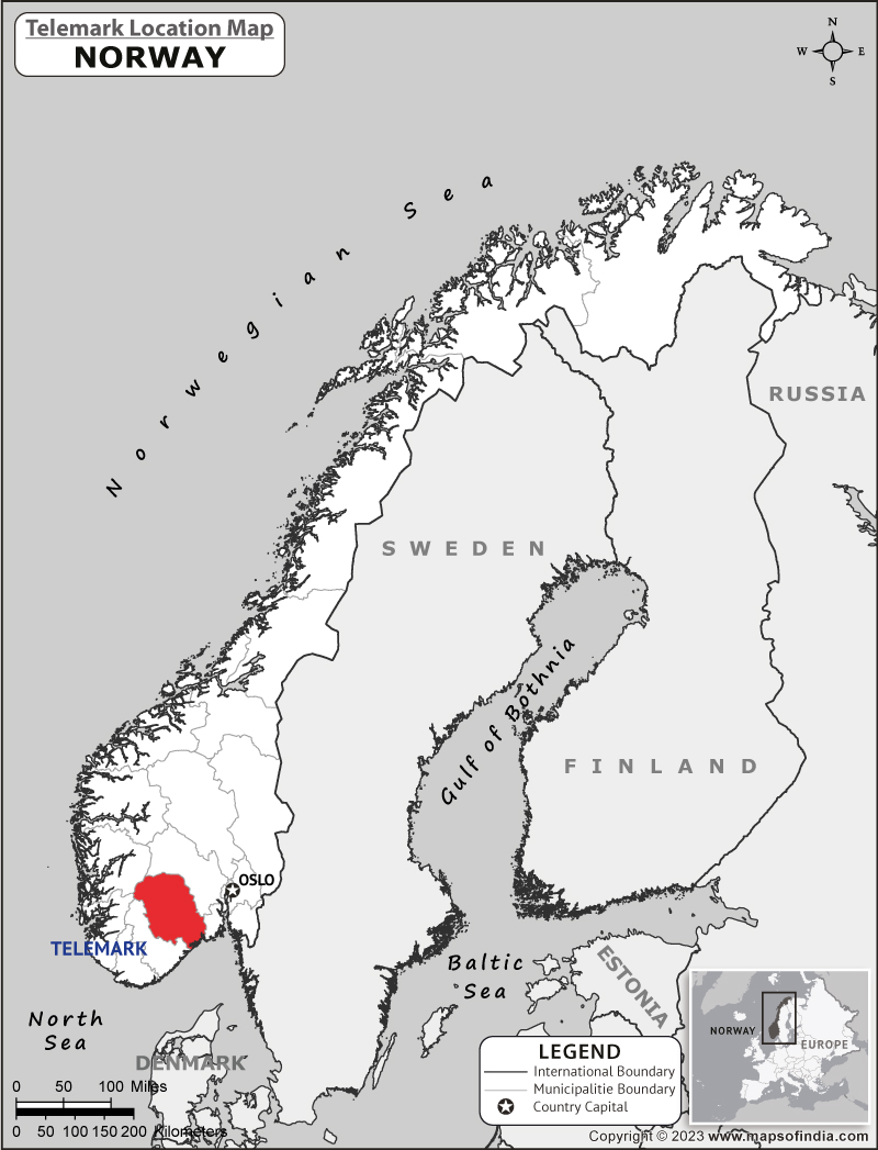 Telemark Location Map