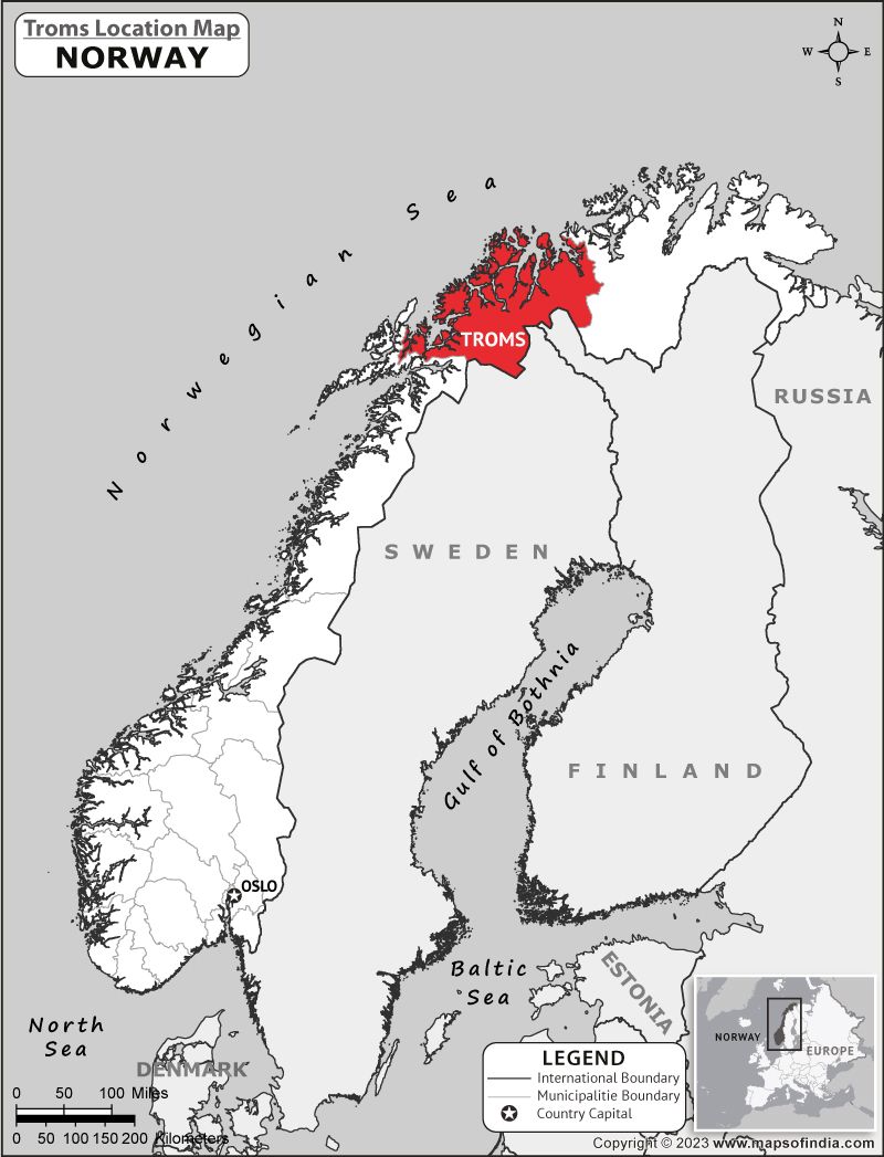 Troms Location Map