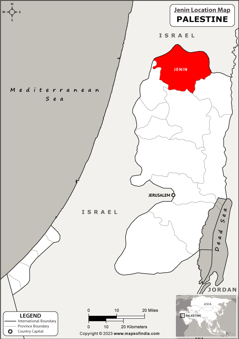 Jenin Location Map