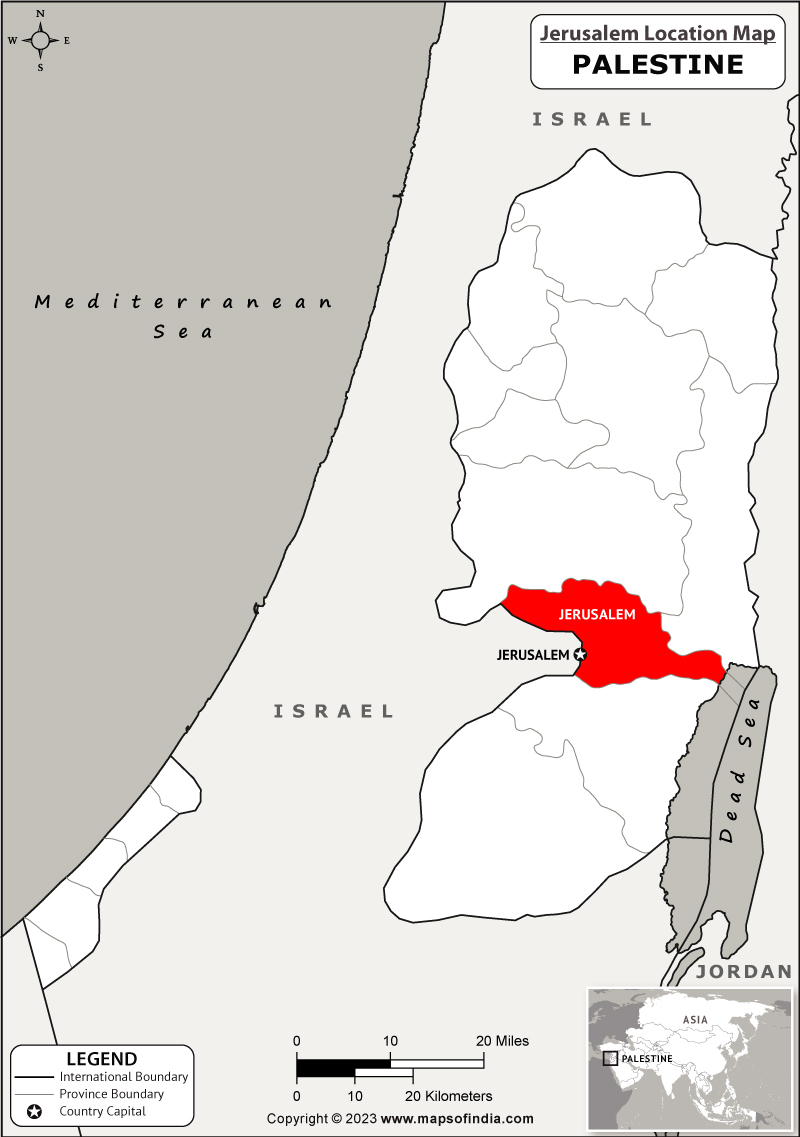 Jerusalem Location Map