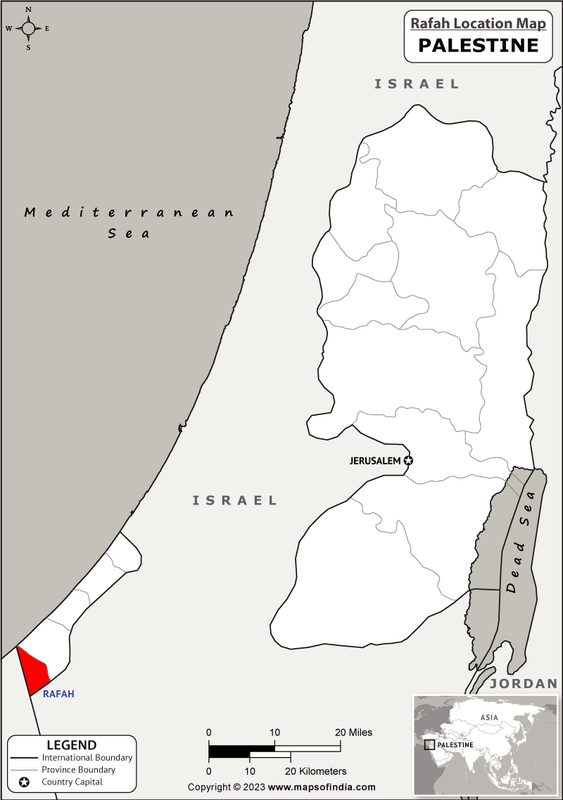 Rafah Location Map