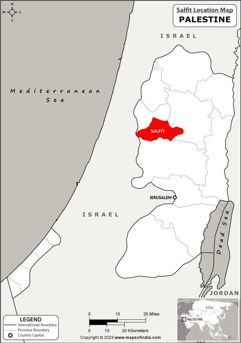 Salfit Location Map