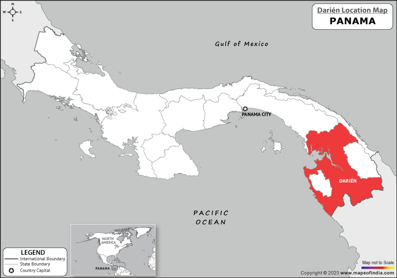 darien Location Map