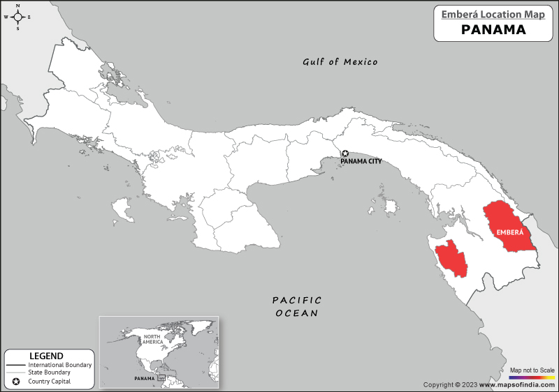 embera Location Map