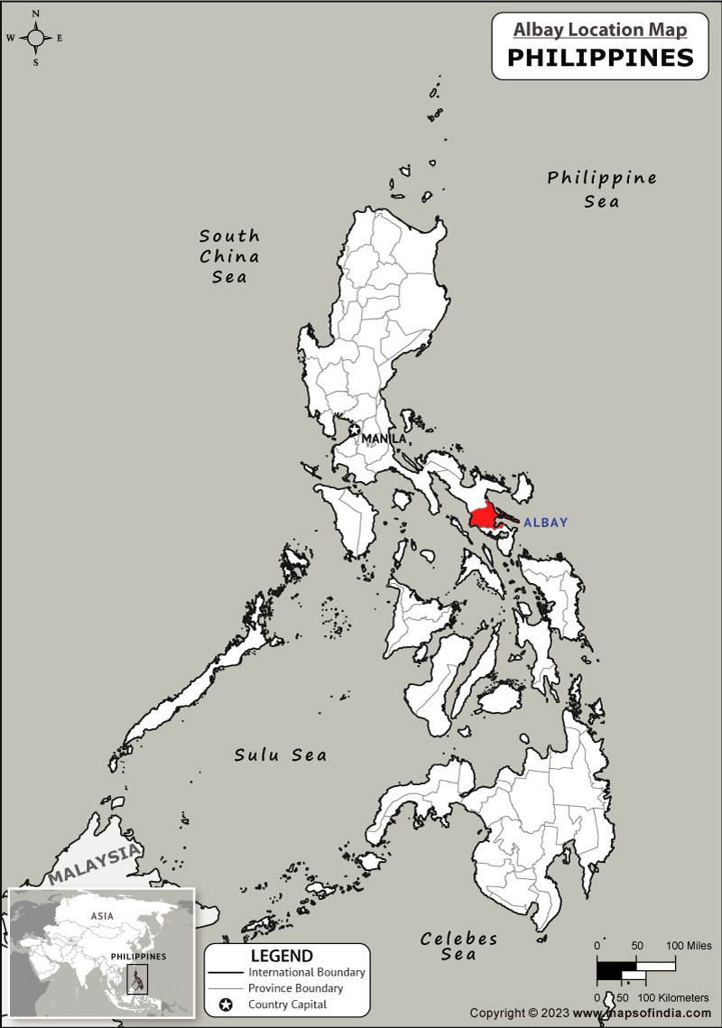 Albay Location Map