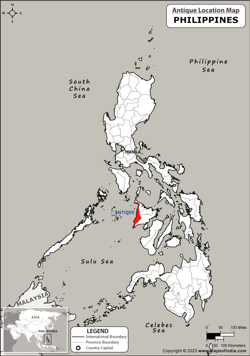 Antique Location Map