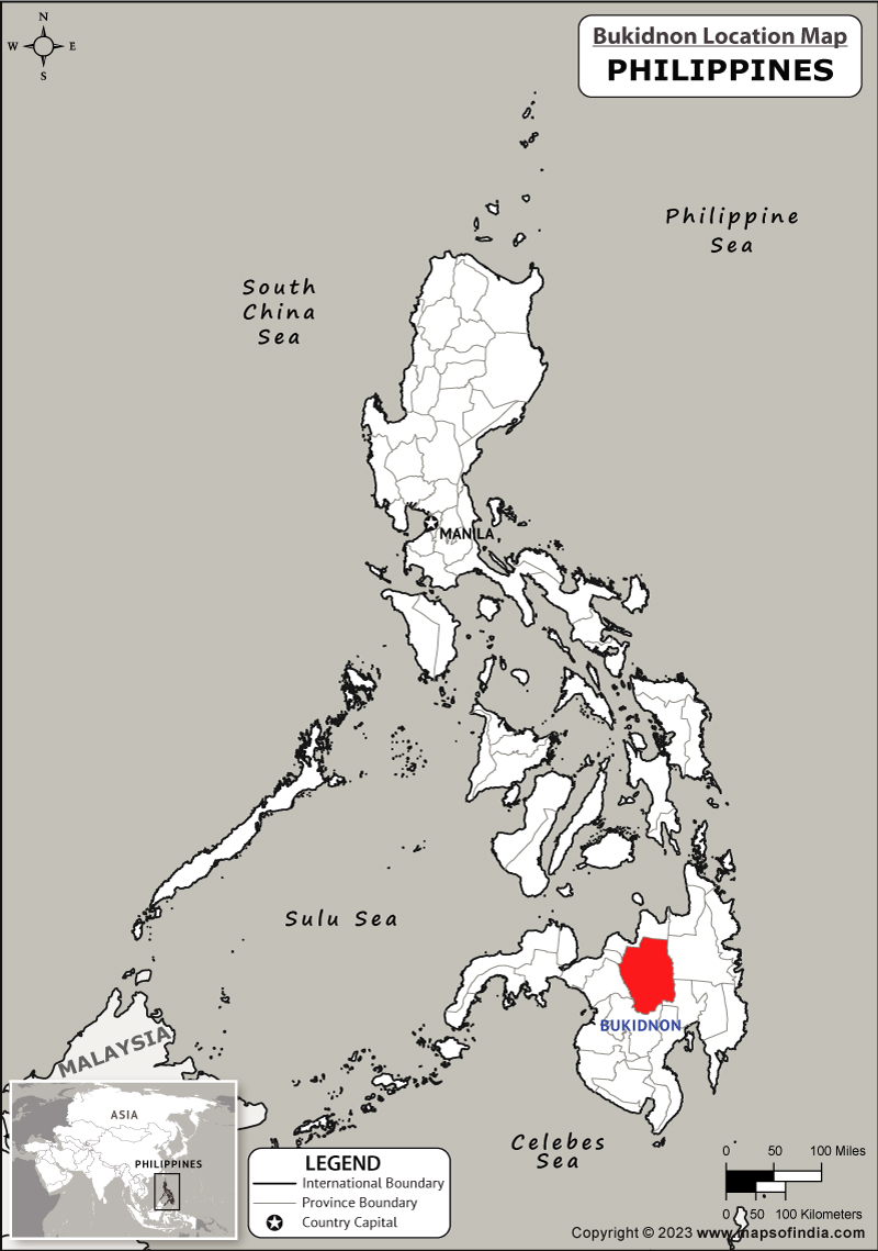 Bukidnon Location Map