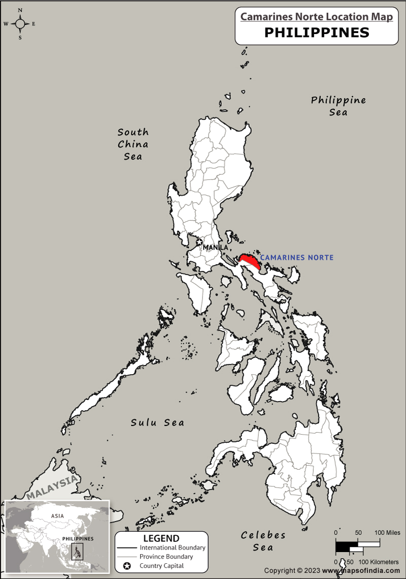 Camarines Norte Location Map