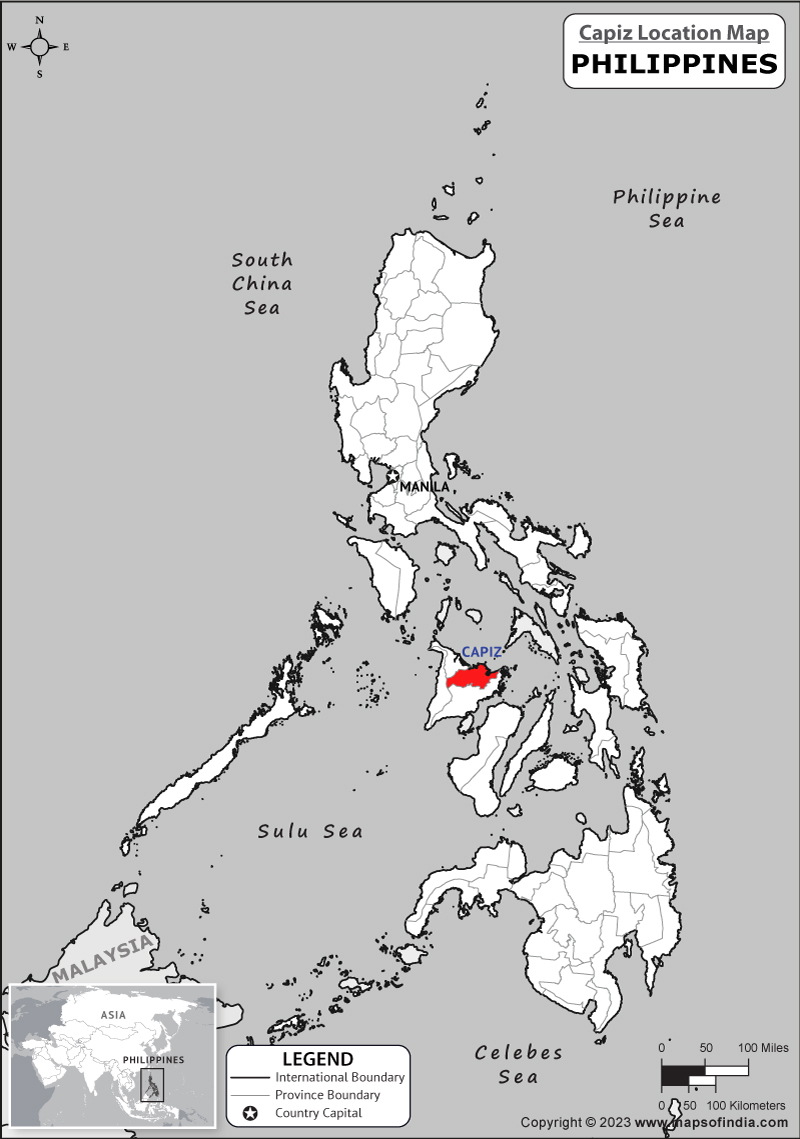 Capiz Location Map