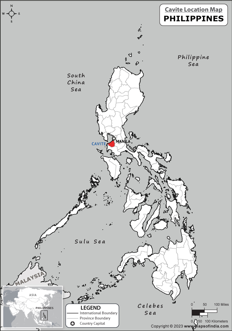 Cavite Location Map