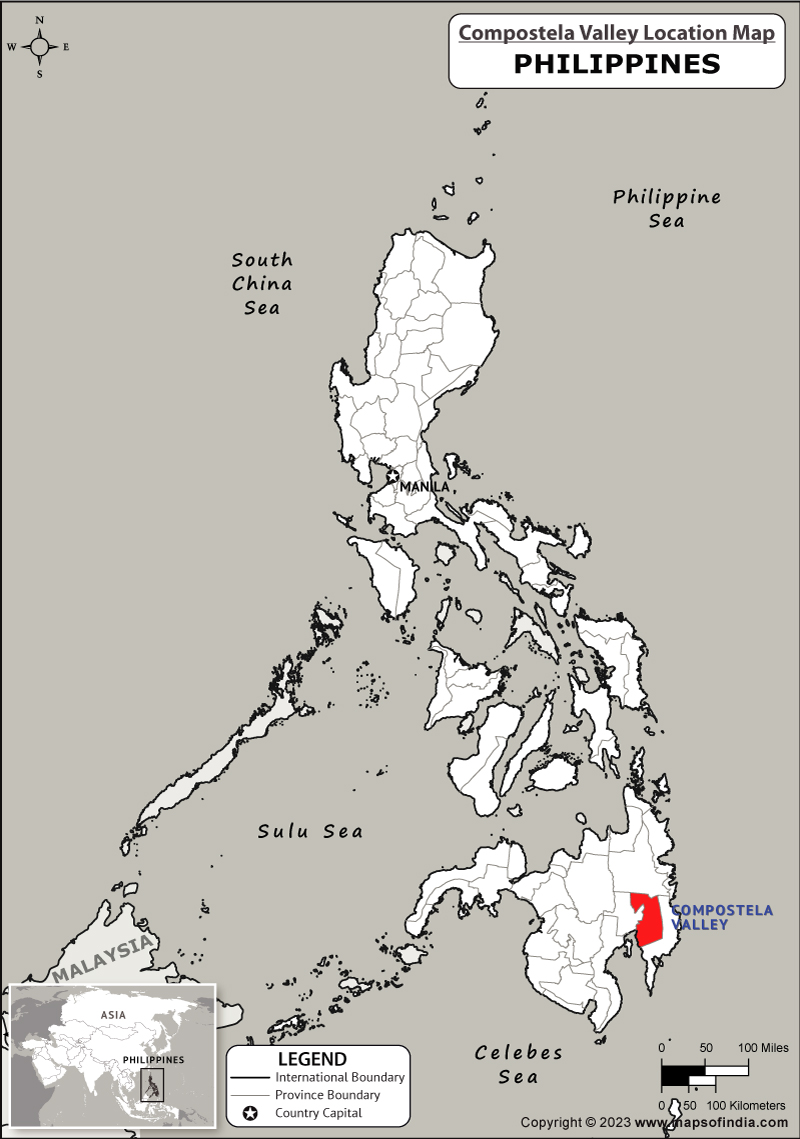 Compostela Valley Location Map