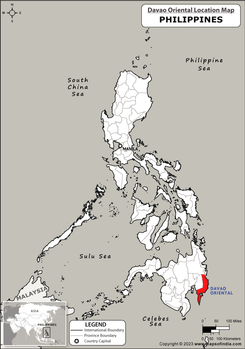 Davao Oriental Location Map