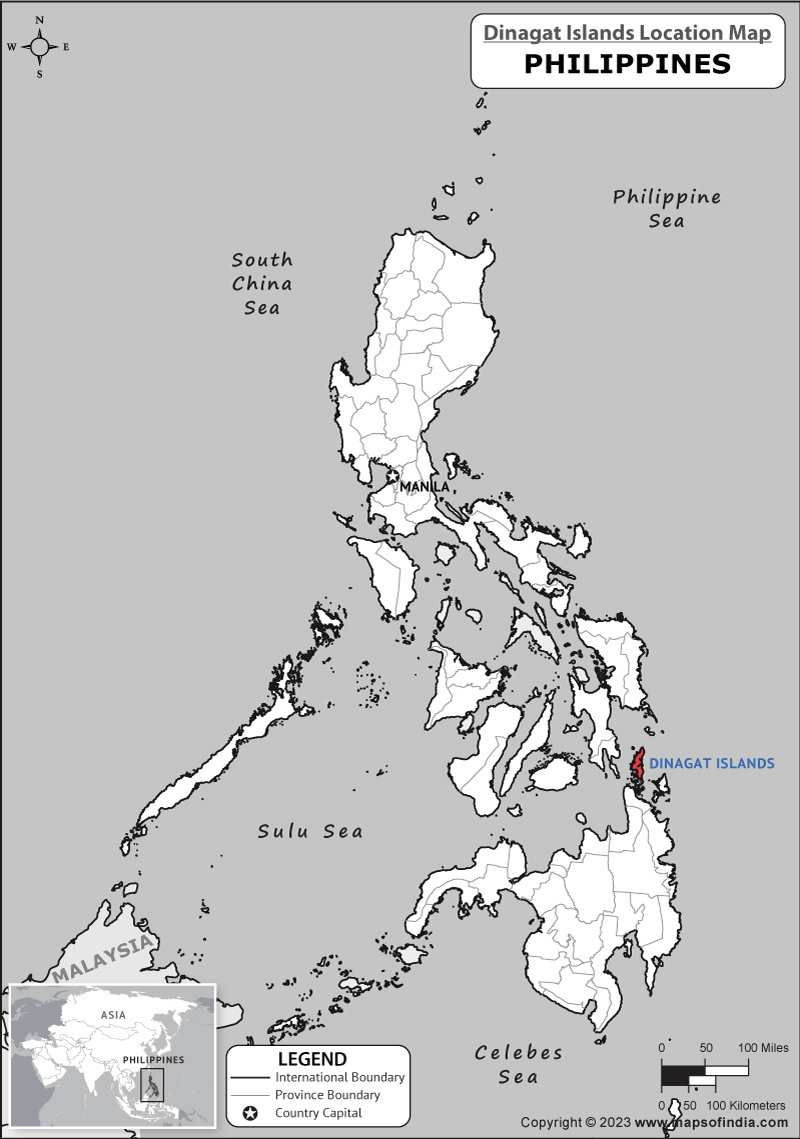 Dinagat islands Location Map
