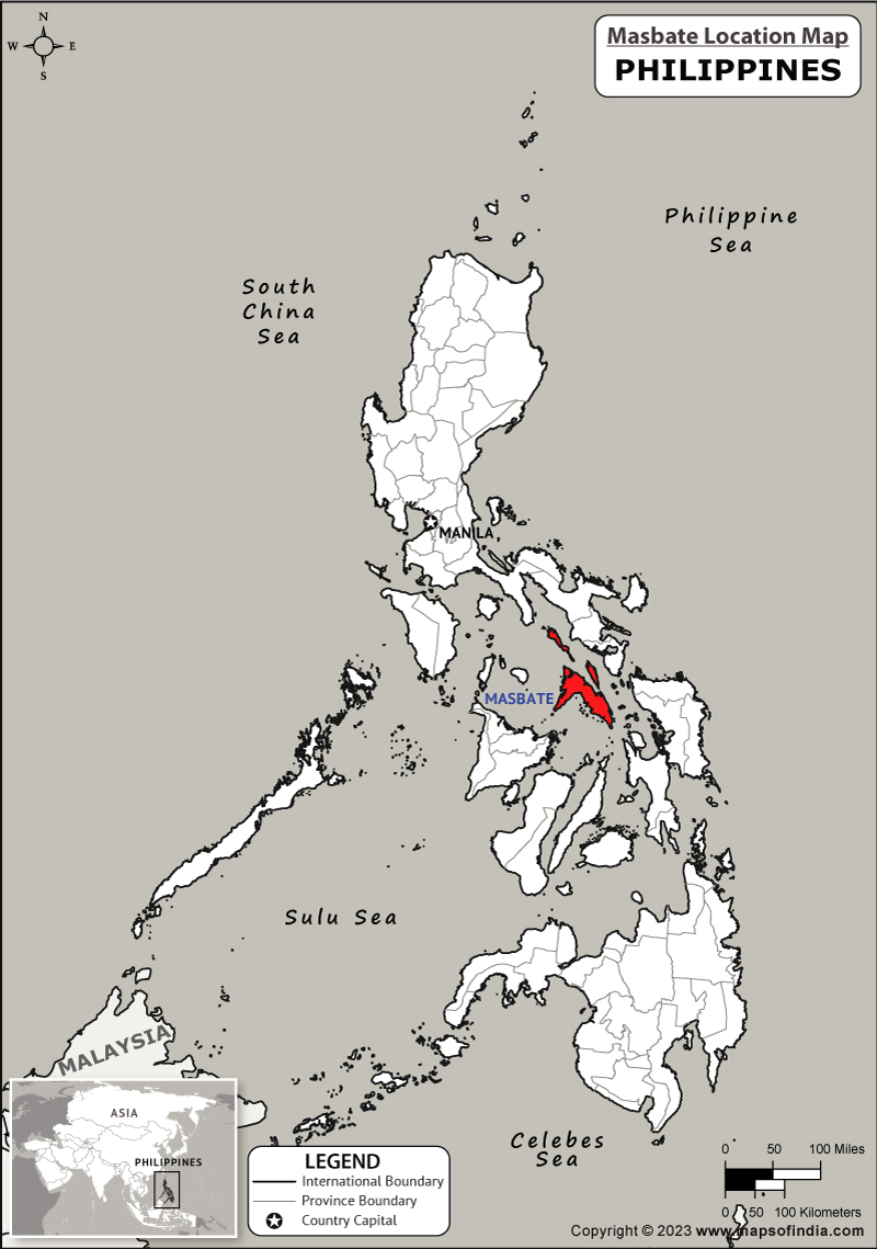 Masbate Location Map